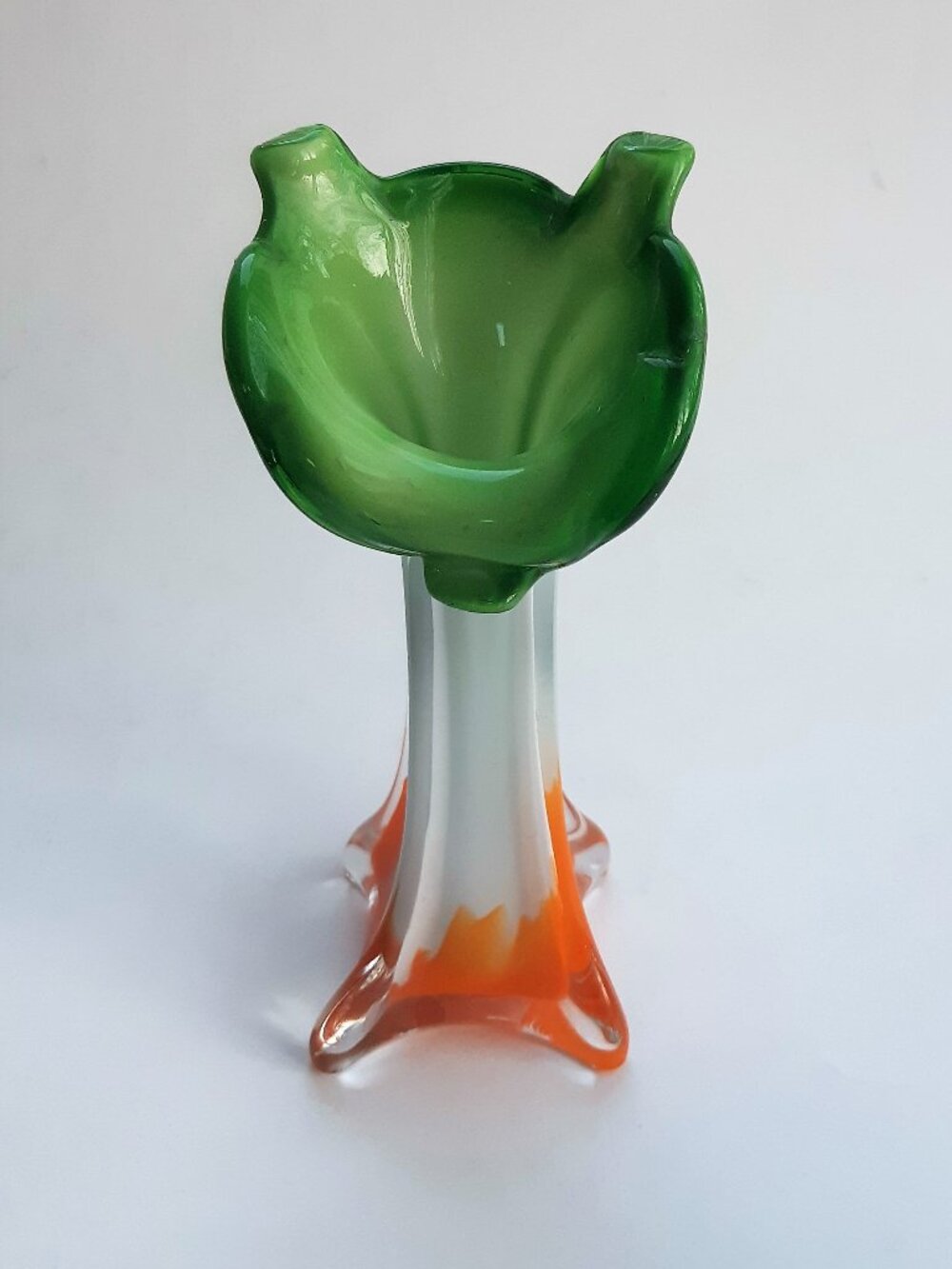 Vintage Murano Art Glass Vase Calla Lily Jack in the Pulpit Shape